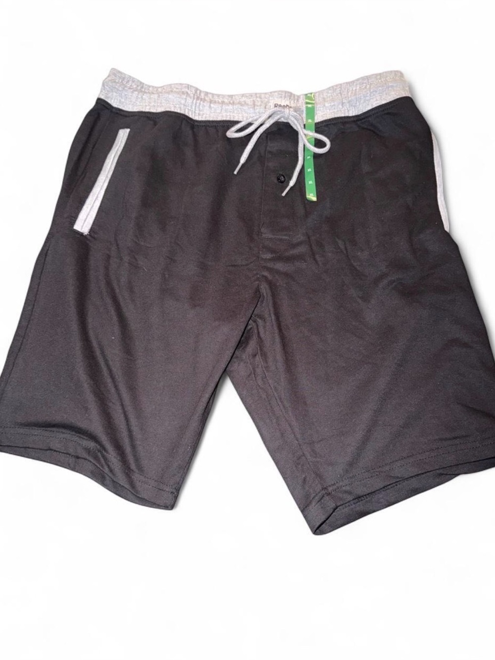 Men's Black Drawstring Sleep Shorts/Reebok